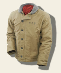 Buzz Rickson N-1 Deck Jacket, U. S. Navy, Khaki BR12031