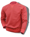 Buzz Rickson Sweatshirt, Loop-Wheeled, Set-In-Sleeve, Red