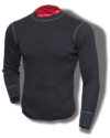Buzz Rickson Thermal Shirt, Vintage-Style, Black