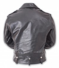 ELMC Roadstar 1950s Motorcycle Jacket, Black Horsehide