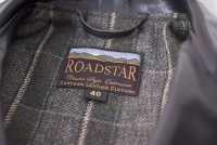 ELMC Roadstar 1950s Motorcycle Jacket, Black Horsehide