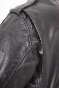 ELMC Roadstar 1950s Motorcycle Jacket, Black Horsehide