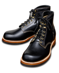 Sugar Cane Lone Wolf Mechanic Boots, Black Leather