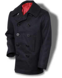“GREYHOUND” Product:  Buzz Rickson Pea Coat, U. S. Navy Pre-WWII