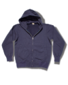 Buzz Rickson Sweatshirt, Hoodie, Loop-Wheeled, Zip-Front, Navy Blue