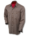 Buzz Rickson Mock-Twist Chambray Shirt, 1930’s & ’40’s, Brown