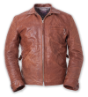 ELMC Californian Vintage-Style, Half-Belt Jacket, Havana Brown
