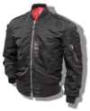 Buzz Rickson William Gibson L-2B Light Flying Jacket, Black