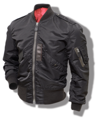 Buzz Rickson William Gibson L-2B Light Flying Jacket, Black