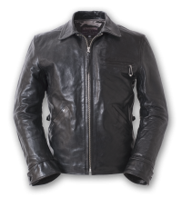 ELMC Californian Vintage-Style, Half-Belt Jacket, Black