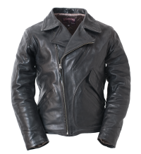 ELMC Windward Vintage-Style Motorcycle Jacket, Black