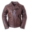 ELMC Windward Vintage-Style Motorcycle Jacket, American Walnut
