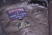 ELMC Windward Vintage-Style Motorcycle Jacket, American Walnut