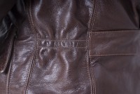 ELMC Windward Vintage-Style Motorcycle Jacket, American Walnut