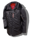 Buzz Rickson William Gibson N-3B Flying Jacket, Tailored Cut, Black
