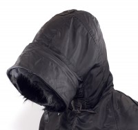Buzz Rickson William Gibson N-3B Flying Jacket, Tailored Cut, Black BR12668