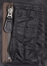 Buzz Rickson William Gibson N-3B Flying Jacket, Tailored Cut, Black BR12668