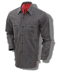 Sugar Cane Unwashed, Raw Cotton-Covert Shirt, Black – Closeout!
