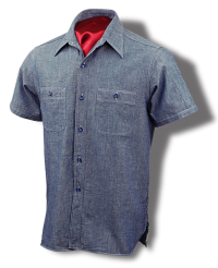 Buzz Rickson Chambray Shirt, U. S. Navy 1944, Short Sleeves
