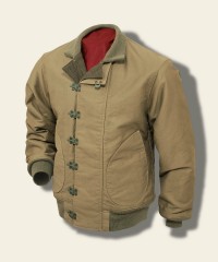 Buzz Rickson U. S. Navy Khaki Hook-Front Deck Jacket, Non-Stenciled BR13580-135
