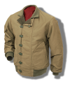 Buzz Rickson USN Hook-Front Deck Jacket, Khaki, Non-Stenciled