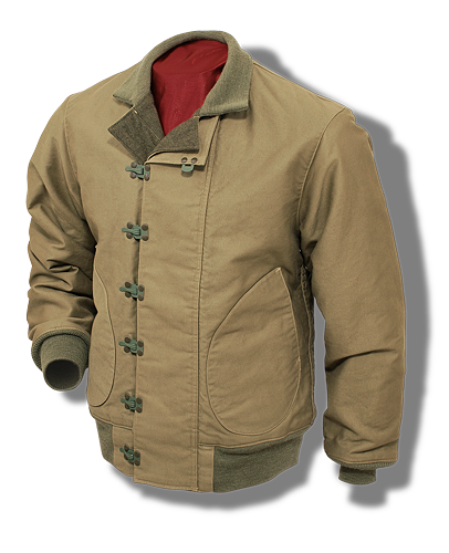 Buzz Rickson USN Hook-Front Deck Jacket Khaki | History Preservation