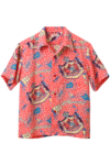 Sun Surf Vintage-Style Hawaiian Shirt, Coats of Arms Tapas, Red