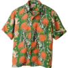 Sun Surf Vintage-Style Hawaiian Shirt, Screw Pine Border