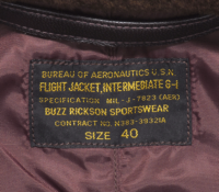Buzz Rickson G-1 Flying Jacket, U. S. Navy MIL - J - 7823 (AER) BR80145