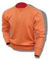 Buzz Rickson Sweatshirt, Loop-Wheeled, Set-In-Sleeve, Faded Orange