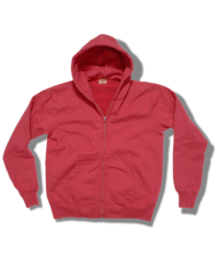 Whitesville Hoodie Sweat Jacket, Heavyweight, Loop-Wheeled, Faded Red