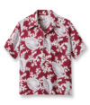 Sun Surf Vintage-Style Hawaiian Shirt Spiral-Shell Paradise, Wine