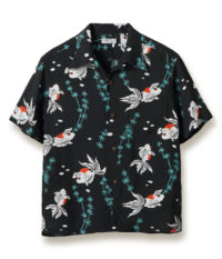 Sun Surf Vintage-Style Hawaiian Shirt Goldfish, Black SS38314-119