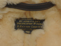 Buzz Rickson M-445A Winter Flying Jacket, WWII U. S. Navy BR80535