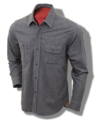 Sugar Cane Cotton-Flannel Shirt, Medium Grey