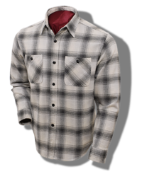 Sugar Cane Dense-Twill Check Shirt, Grey – Closeout!