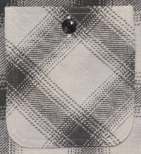 Sugar Cane Dense-Twill Check Shirt, Grey SC27060-115 2015