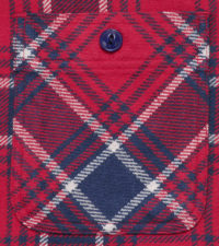 Sugar Cane Dense-Twill Check Shirt, Vintage Red SC27059-165 2015