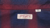 Sugar Cane Indigo-Dyed Cotton-Flannel Check Shirt, Red SC27104-165