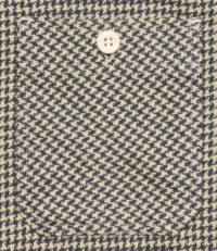 Sugar Cane Hound's Tooth Flannel-Twill Shirt, Off-White SC28739-105