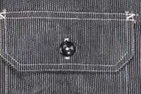 Sugar Cane Reinforced-Sleeve, Jean-Cord Shirt, Black SC25511-119