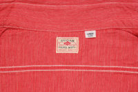 Sugar Cane Reinforced-Sleeve, Jean-Cord Shirt, Red SC25511-165